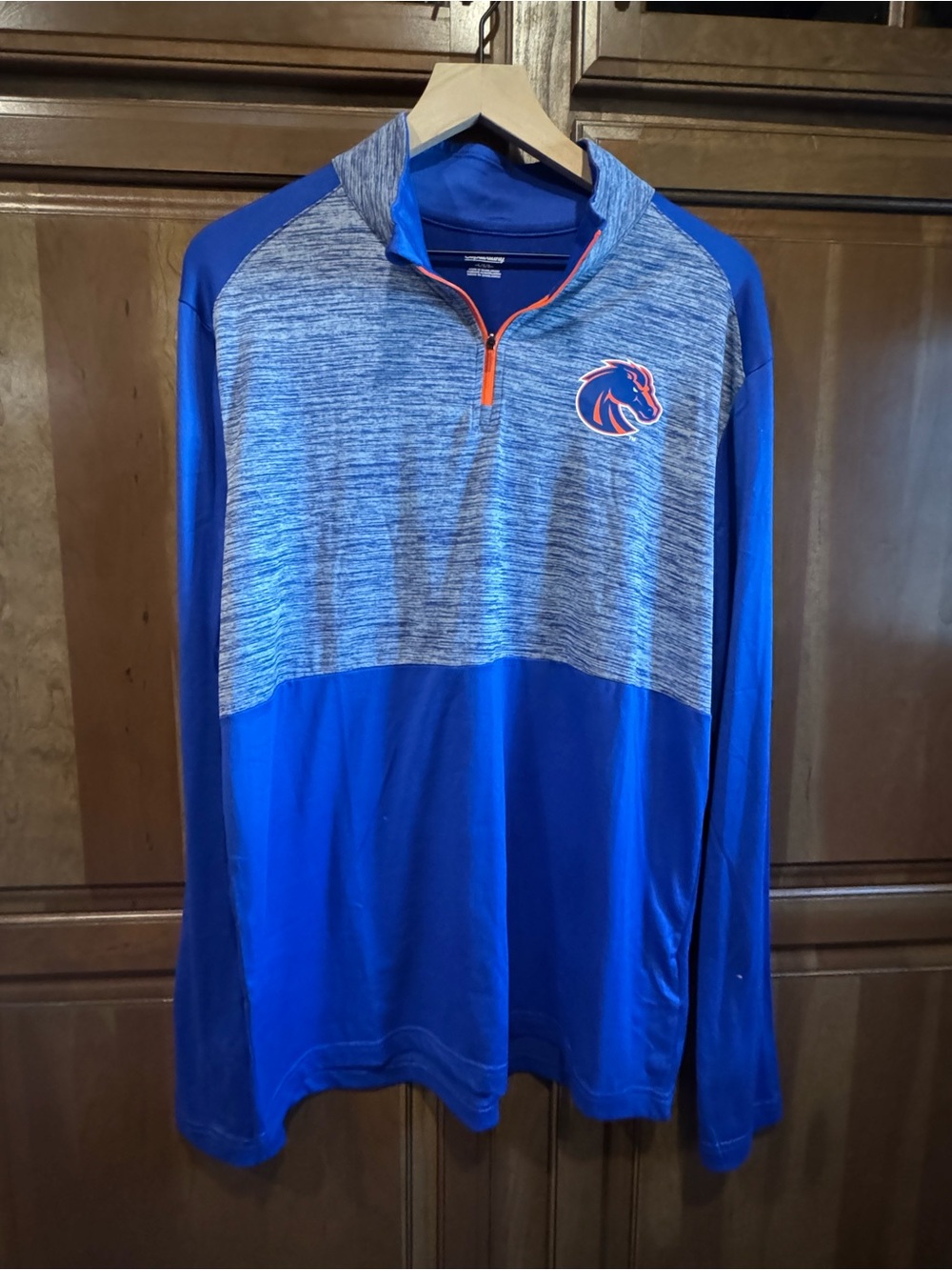 Men’s Blue Quarter-Zip Pullover Boise State Broncos